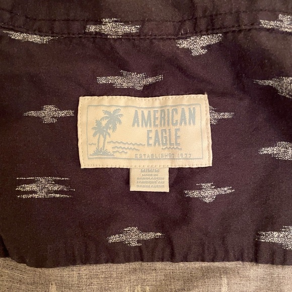 American Eagle Outfitters Short Sleeve Shirt M - Picture 3 of 4